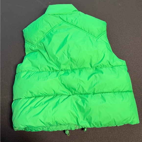 Zara Bright Green Puffer Vest - Picture 2 of 8